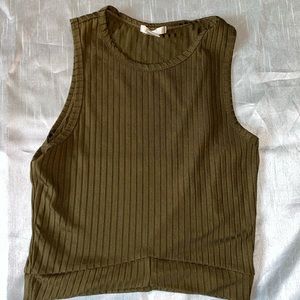 Olive Green crop top